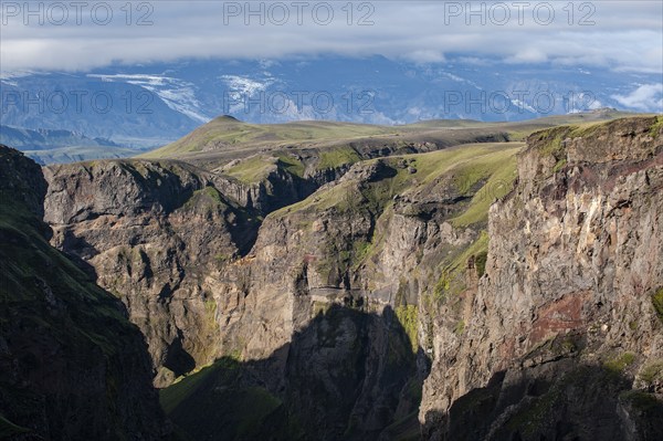 Markarfljótsgljúfur, Markarfljót Canyon near Emstrur, Laugavegur, Icelandic Highlands, Iceland,