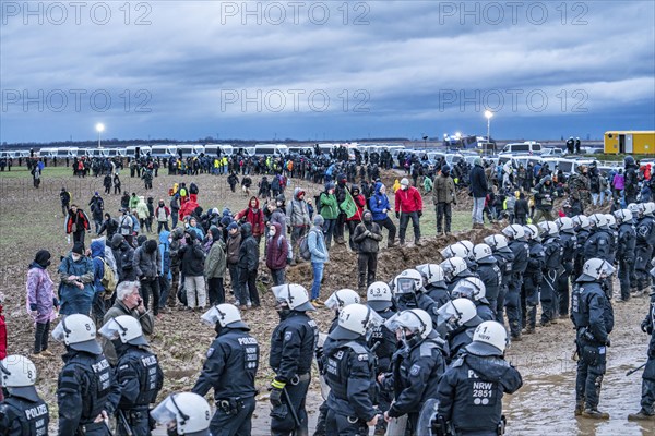 Violent clashes between thousands of demonstrators and the police, after a demonstration against