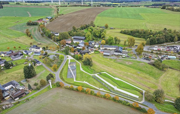 German-German Museum Mödlareuth, with a detailed replica of the Wall. The former German-German