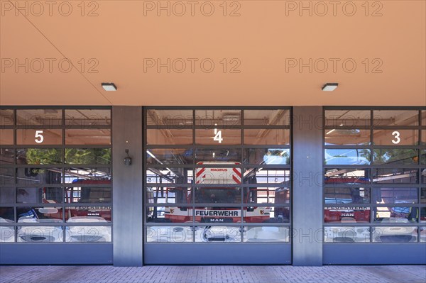 Exit gates from the new building of fire station 1 Reutersbrunnenstraße 63, Nuremberg, Middle