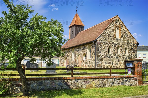 Garrey village church, Rabenstein Fläming, Brandenburg, Germany, Europe