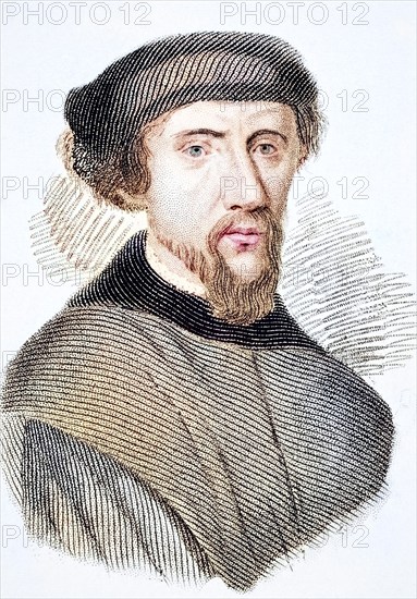 Henry Howard Earl of Surrey, 1517-1547, English nobleman and poet, Illustration from Old England's