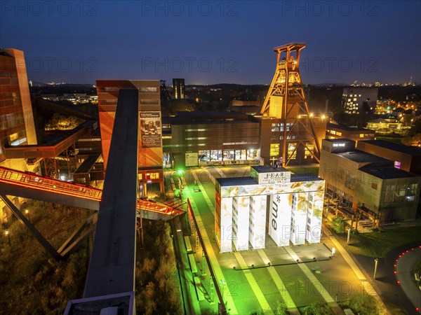 Temporary art installation Global Gate at the UNESCO World Heritage Site Zeche Zollverein,