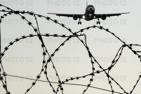 Symbolic image, deportation flights of illegal and delinquent migrants, passenger aircraft,