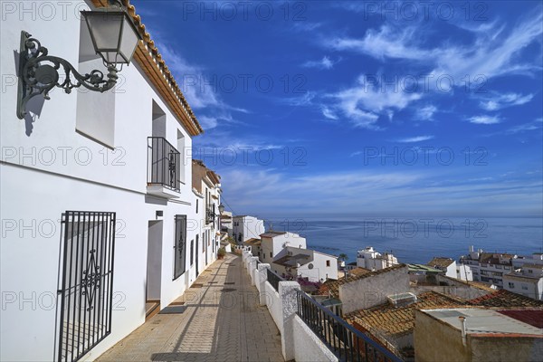Altea white village in Alicante at Mediterranean Spain