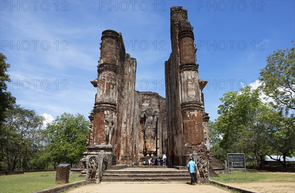 Lankatilaka Temple in the ruined city of Polonnaruwa, Central Province, Sri Lanka, Asia