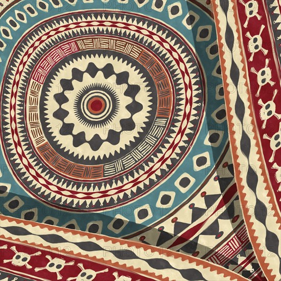 Ethnic art tribal style background. Texture art graphic print design, wallpaper.