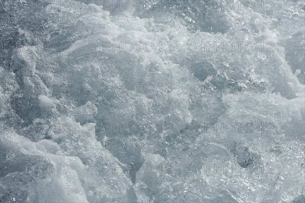 Blue water textures, waves foam, action, mediterranean sea