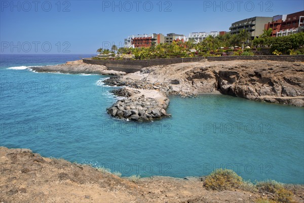 Beach Playa Paraiso costa Adeje in Tenerife at Canary Islands