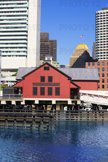 Boston Tea Party in Massachusetts USA