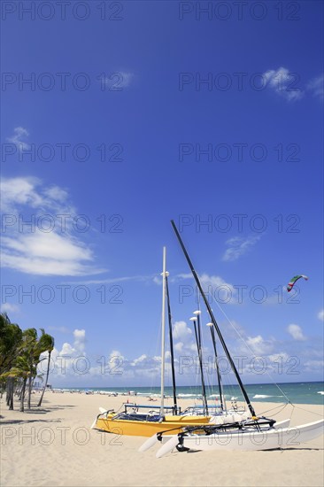 Fort Lauderdale catamaran beach Florida blue sky