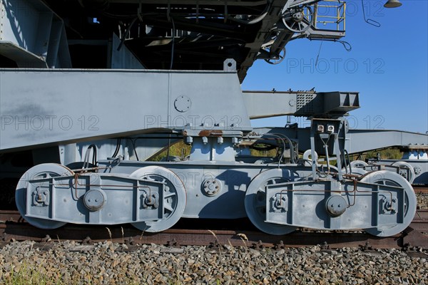 The F60 overburden conveyor bridge visitor mine is located on Bergheider See near the village of