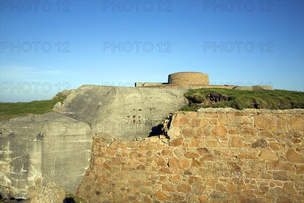 Fort Hommer, German second world war gun battery, Guernsey, Channel Islands, UK, Europe