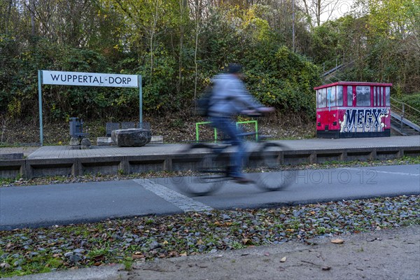 The Nordbahntrasse, a cycle path, footpath, on a former 22 KM long railway line, along the