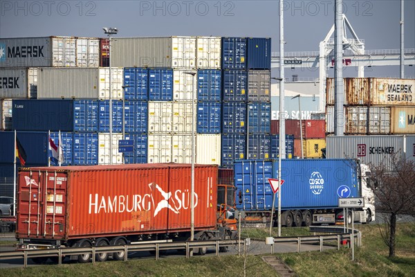 Port of Duisburg Ruhrort, DeCeTe, Duisburger Container-Terminal, container loading, loading and