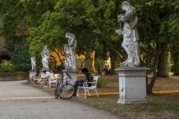 Palace Garden, park at the Electoral Palace, in the city centre of Trier, Rhineland-Palatinate,