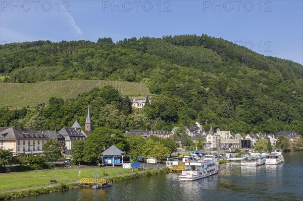 View of Traben-Trabach, Moselle, Rhineland-Palatinate, Germany, Europe