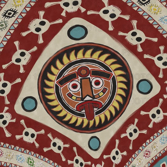 Ethnic art tribal style background. Texture art graphic print design, wallpaper.