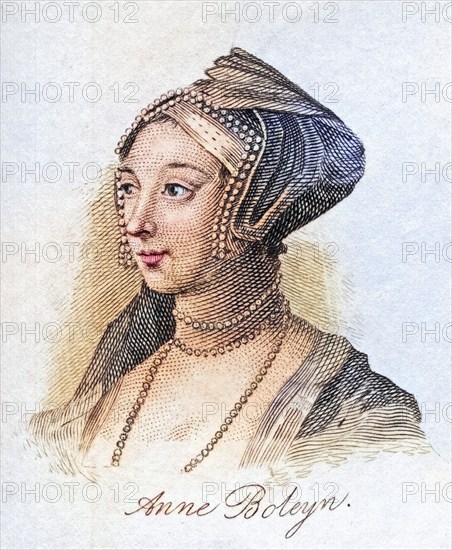 Anne Boleyn, also called Bullen, 1507-1536, English Queen Second woman of Henry VIII. From the book