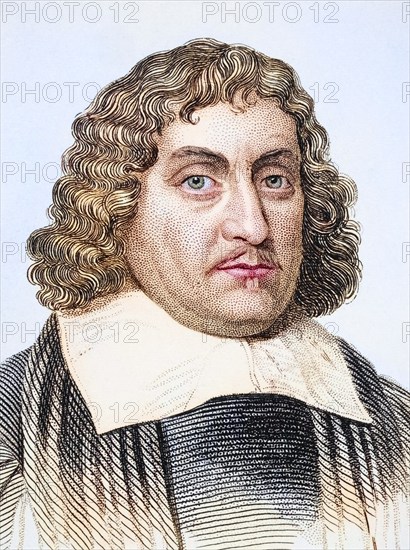 Thomas Fuller, 1608 -1661, English churchman and historian, Illustration from Old England's