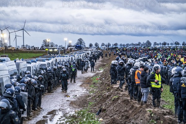 Violent clashes between thousands of demonstrators and the police, after a demonstration against