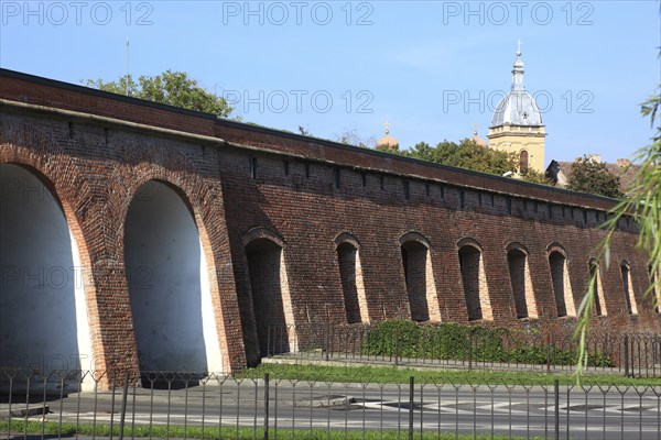 Outer wall of the bastion, fortress, Romania, Banat, Timisoara, Timisoara, Europe