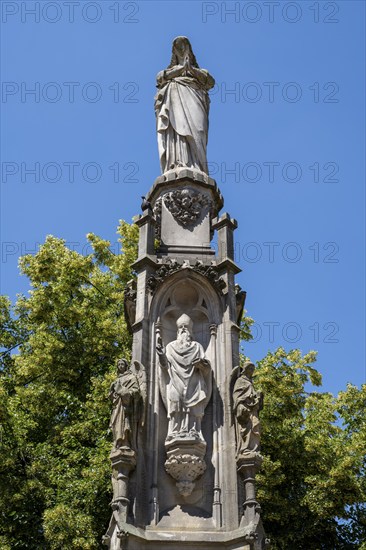 Marian Column at Marienplatz, Paderborn, Westphalia, North Rhine-Westphalia, Germany, Europe