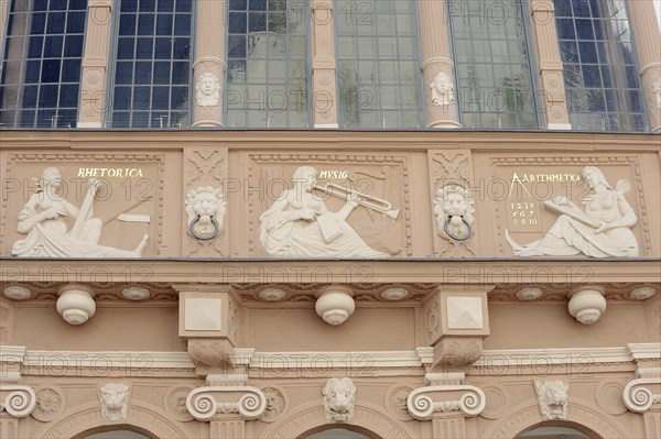 Facade of the town hall, Lemgo, North Rhine-Westphalia, Germany, Europe