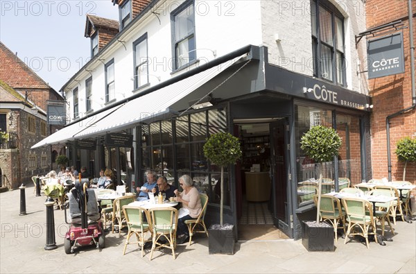 Cote brasserie restaurant in town centre, Salisbury, Wiltshire, England, UK