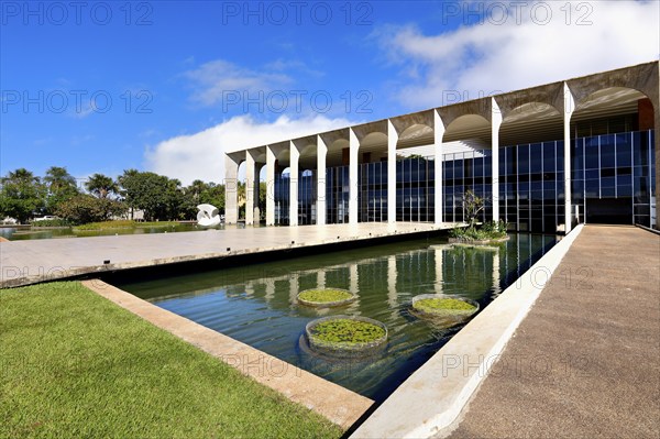 Foreign Ministry building, Itamaraty Palace or Palace of the Arches, designed by Oscar Niemeyer,