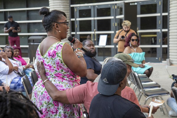 Detroit, Michigan USA, 26 July 2024, LGBT Detroit holds a candlelight vigil to honor LGBT ancestors