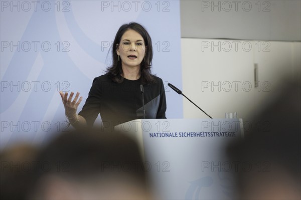 Annalena Bärbock (Alliance 90/The Greens), Federal Foreign Minister, recorded at the event to mark
