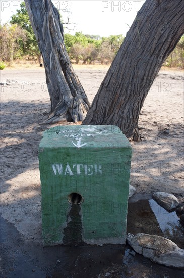 Secured waterhole against baboons, water, drinking water, security, waterhole, tap water, camping,