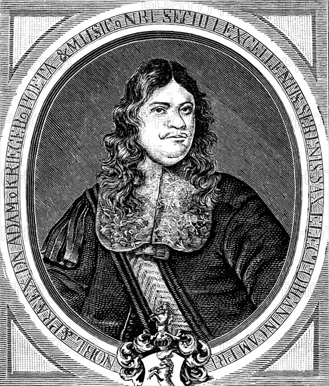 Adam Krieger (1634-1666), composer and author of sonnets, wine and love songs, accompaniment with