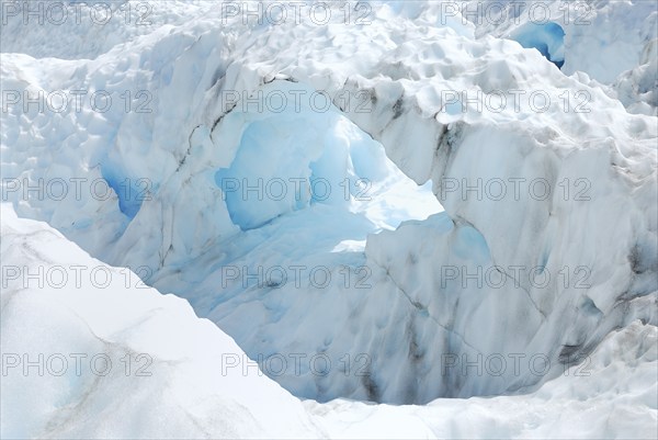 Ice cave, Fox Glacier, Westland National Park, South West New Zealand World Heritage Site, Southern