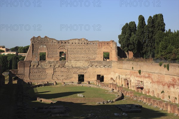 Stadio di Doniziano, ruins on Monte Palation, Palatine Hill, Rome, Italy, Europe