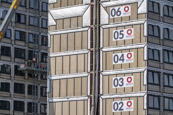 Construction site of the Community Campus, 737 student flats, each 20 square metres in size, fully