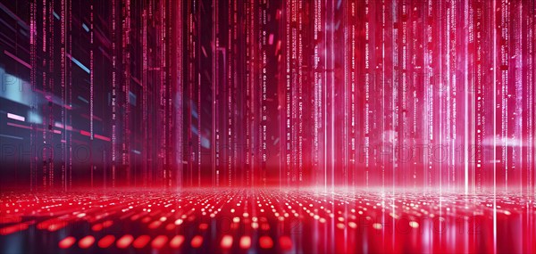 Abstract animation of binary code cascading down like digital rain, representing data insights in