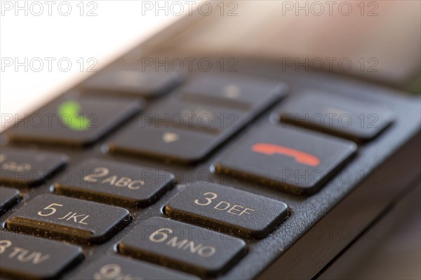 Close-up of a (landline) telephone