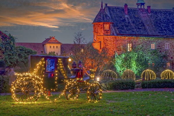 November light evening mood Remeringhausen Estate Stadthagen Germany