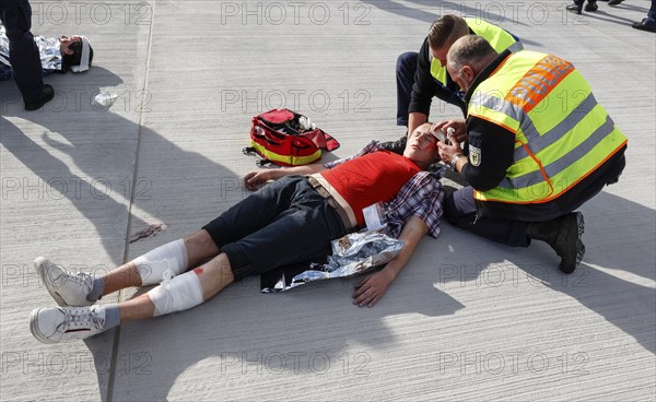 EASA emergency exercise at BER Airport, emergency services rehearsed an emergency in the aviation