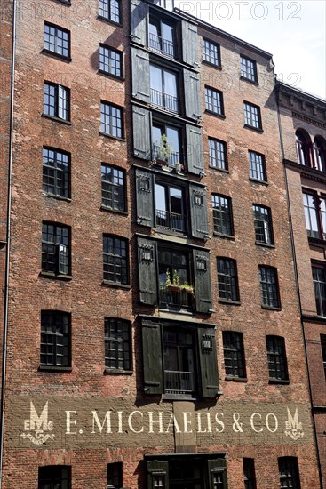 Hamburg, City, Herrengrabenfleet, historische Bürogebäude und Lagerhäuser