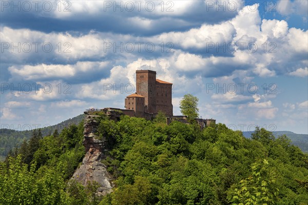 View of Trifels Castle near Annweiler (Palatinate Forest, Germany)