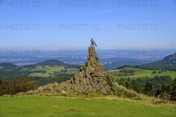 Aviation memorial, Wasserkuppe, Rhön, district of Fulda, Hesse, Germany, Europe