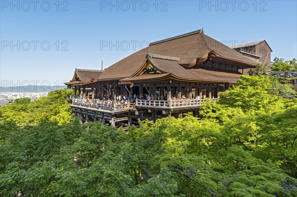 Main hall, Kiyomizu-dera temple, Kyoto, Japan, Asia