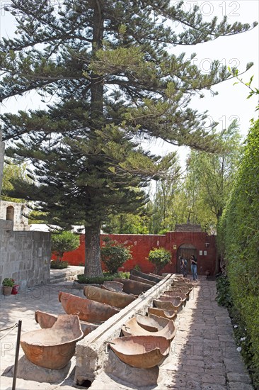 Traditional laundry in the Convento Santa Catalina nunnery, Arequipa, Arequipa province, Peru,