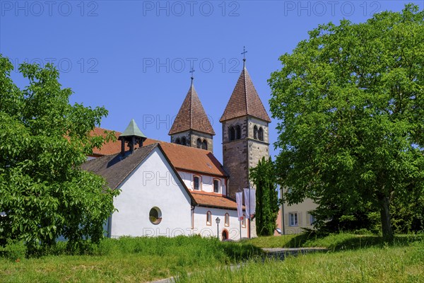 Collegiate Church of St Peter and Paul, Niederzell, UNESCO World Heritage Site, Reichenau Island on