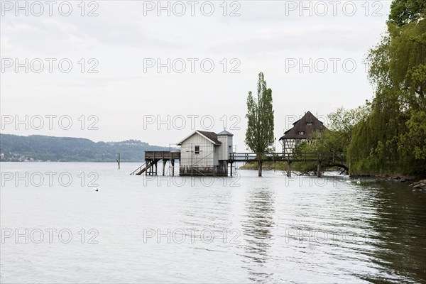Bathhouse, Bodman, Lake Constance, Constance district, Baden-Württemberg, Germany, Europe