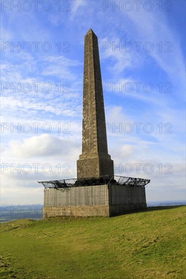 Historic Lansdowne monument, Cherhill, Wiltshire, England, UK