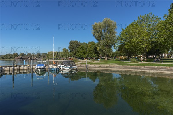 Unteruhldingen, Lake Constance, Lake Dwelling Museum, park, water reflection, reconstruction, Stone